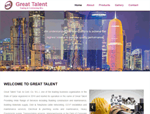 Tablet Screenshot of greattalentqatar.com